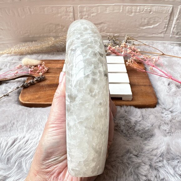 Gorgeous Large Agate with Druzy Flame/Free Form - Picture 5 of 7